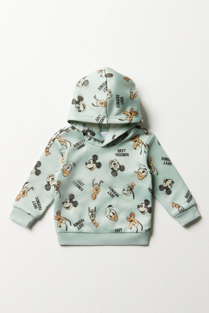 Mickey Mouse Hoodie Green