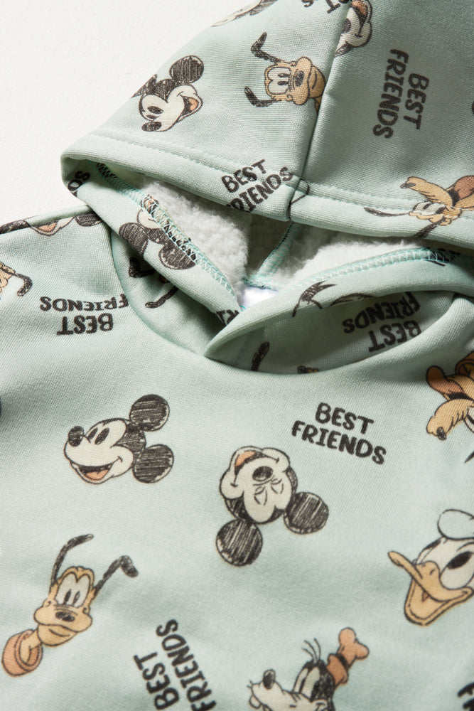 Mickey Mouse Hoodie Green