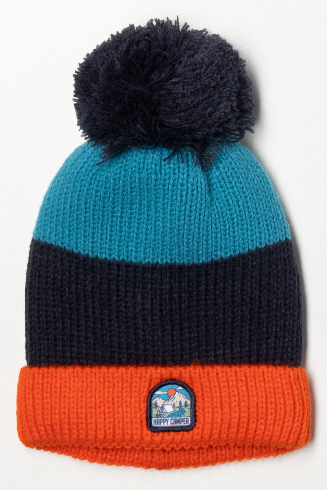 Beanie Blue & Orange