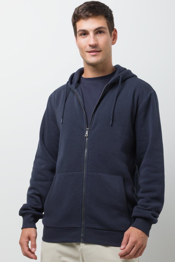 Zip Through Hooded Tracktop Navy