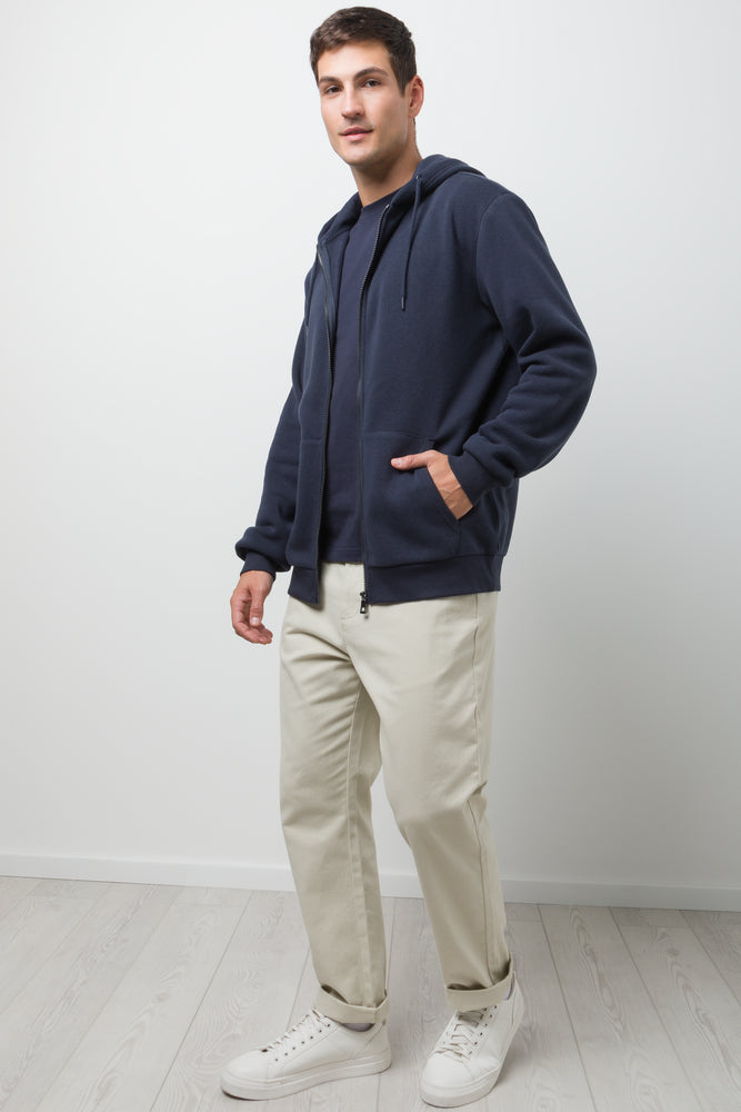 Zip Through Hooded Tracktop Navy