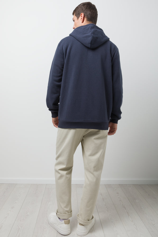 Zip Through Hooded Tracktop Navy (2)