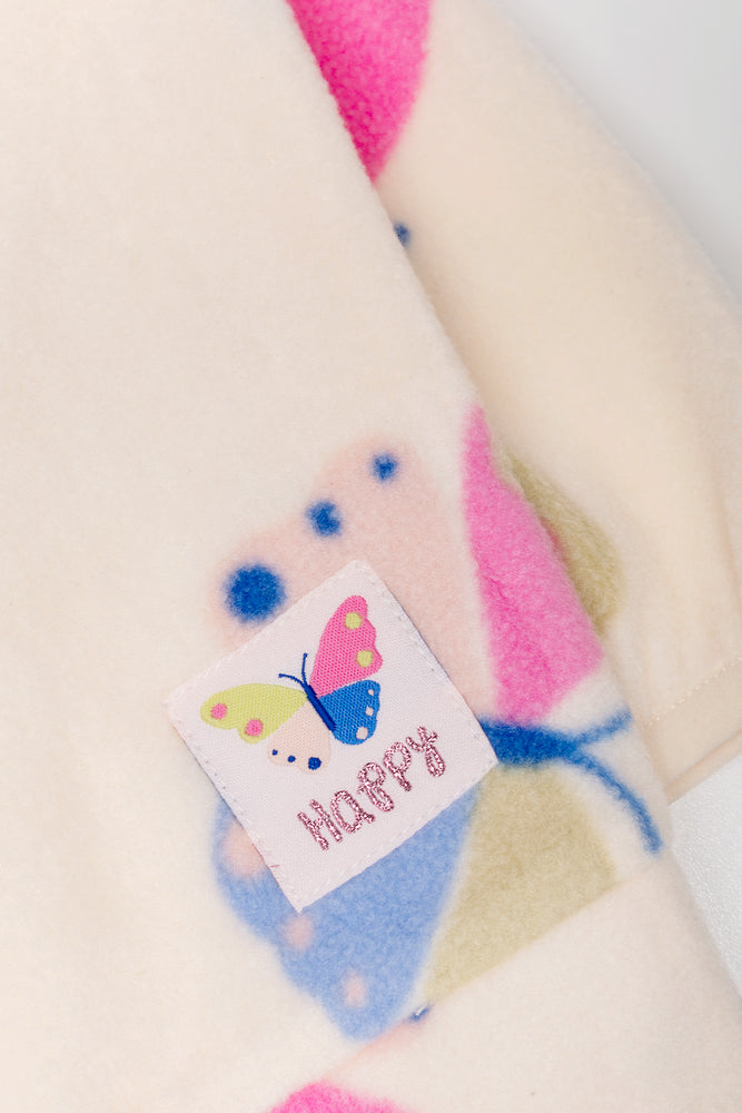 Butterfly Quarter Zip Tracktop Peach