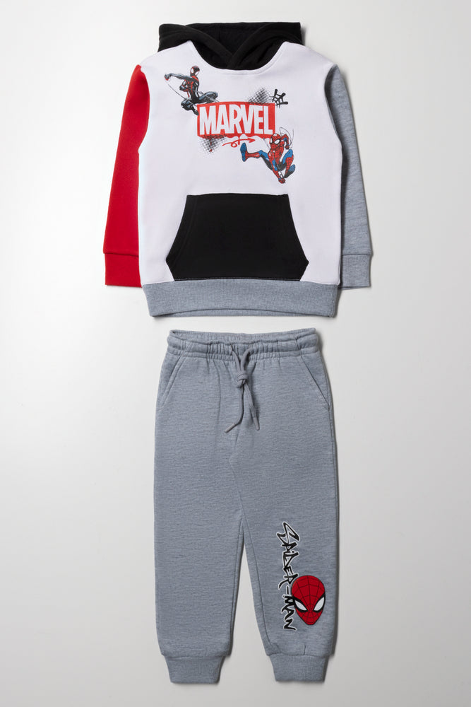 Spider-Man Hooded Tracksuit Grey