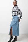 Flannel Check Shirt Black (1)