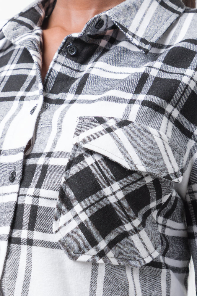 Flannel Check Shirt Black (3)