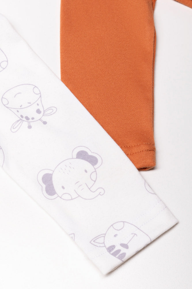 2 Pack Elephant Polonecks Rust And White
