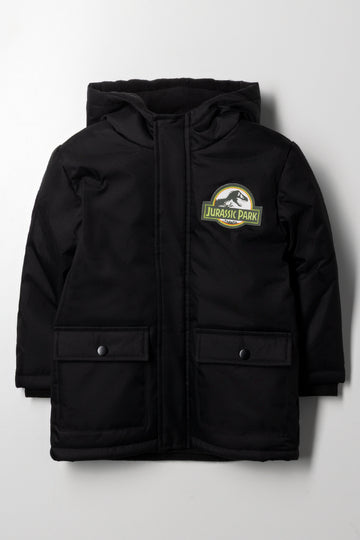 Jurassic World Parka Jacket Black