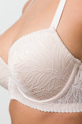 2 Pack Lace Balconette Bras Burgundy And Natural (4)