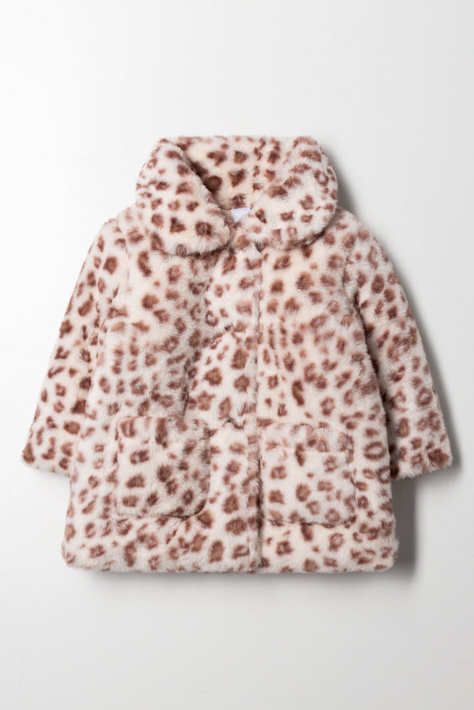 Animal Fur Coat Multi