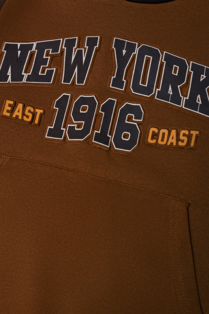 Hooded Tracktop Brown