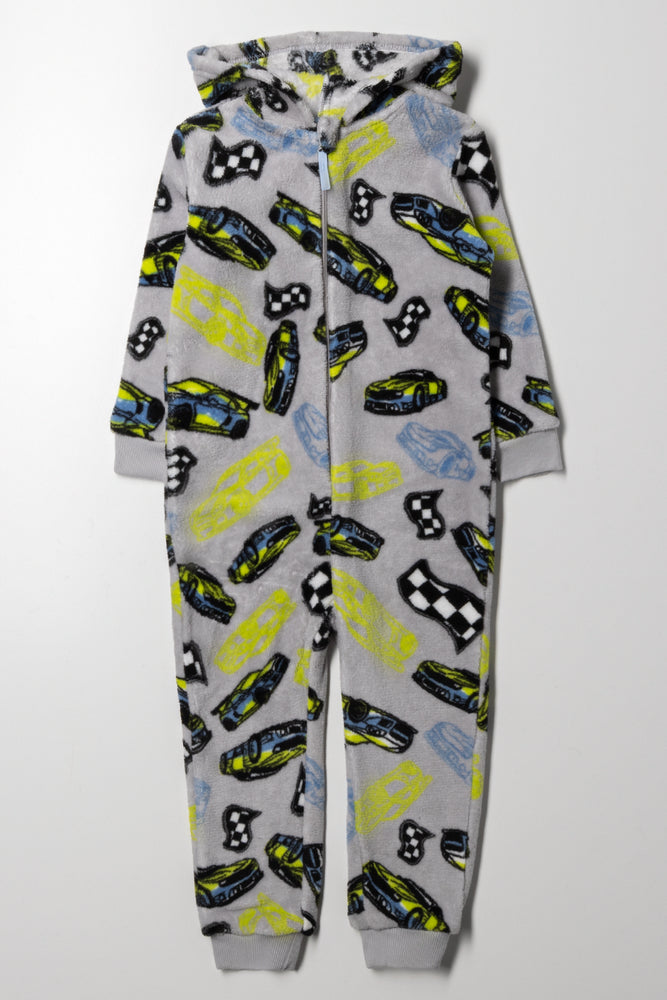 Racing Car Onesie Grey
