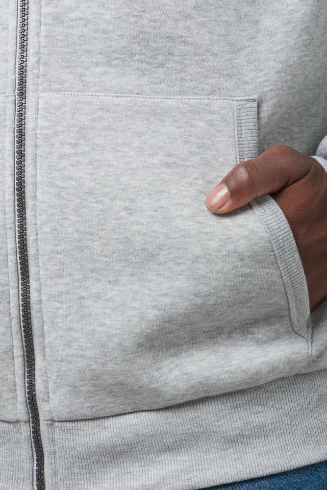 Zip Through Hooded Tracktop Grey (3)