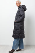 Extra Long Puffer Jacket Black (1)