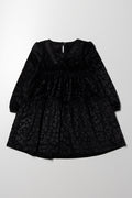Animal Velour Dress Black (3)