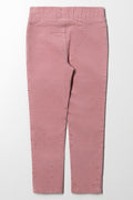 Glitter Corduroy Jeggings Pink (2)