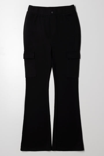 Cargo Flare Leggings Black