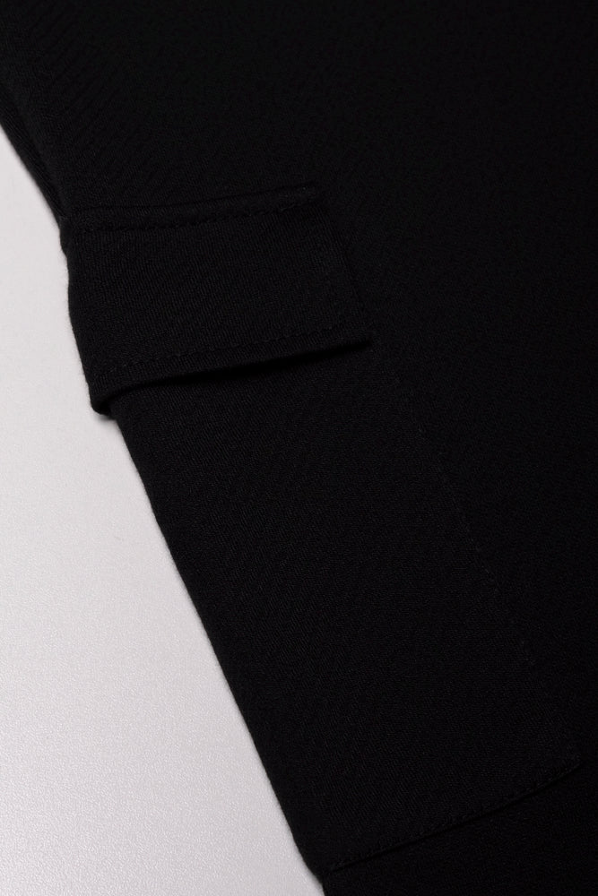 Cargo Flare Leggings Black (1)