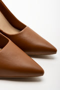 Block Heel Court Shoe Natural (2)