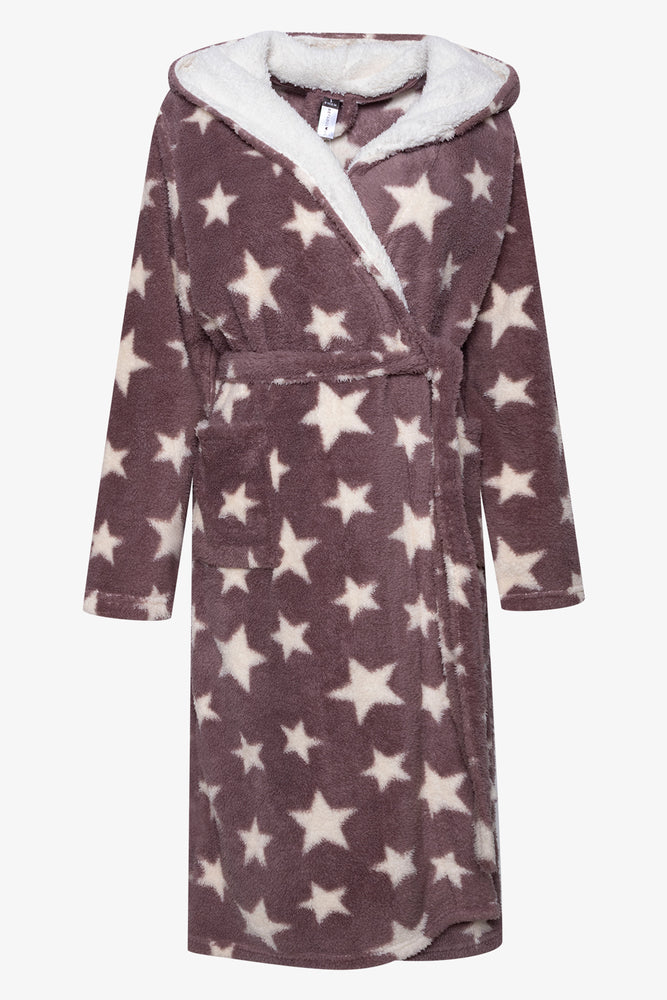 Hooded Gown Brown