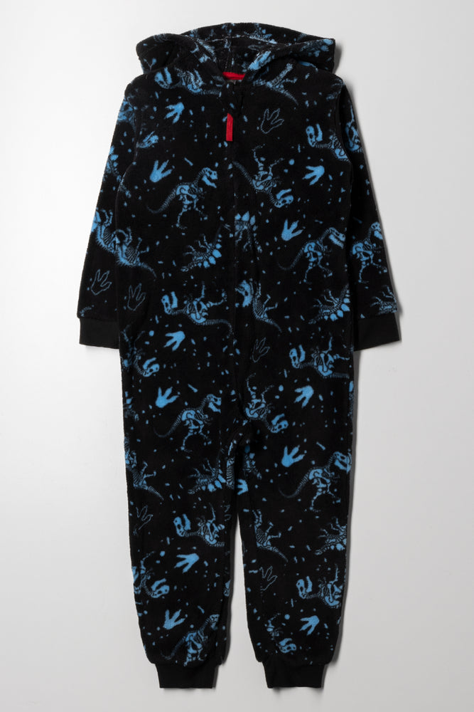Dino Onesie Black