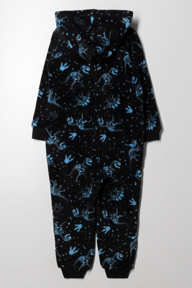 Dino Onesie Black (2)