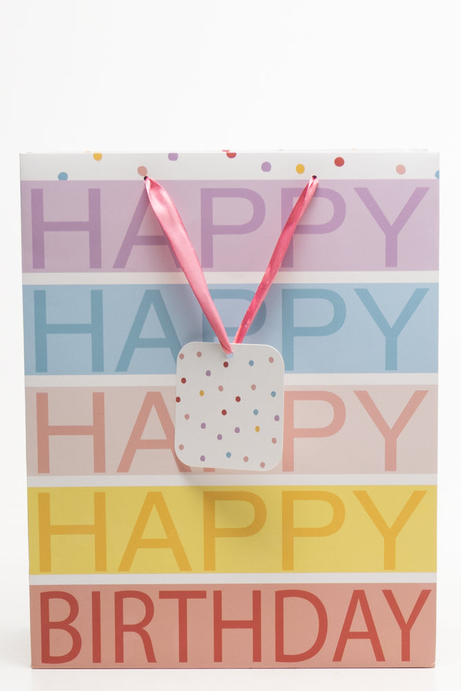 Happy Birthday Gift Bag Multi