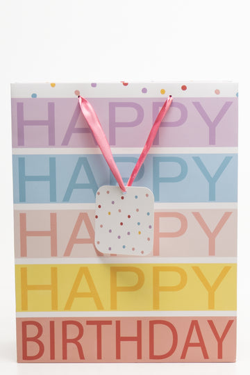 Happy Birthday Gift Bag Multi