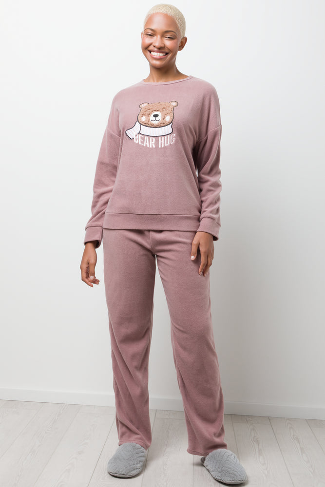 Bear Hug Pyjamas Pink