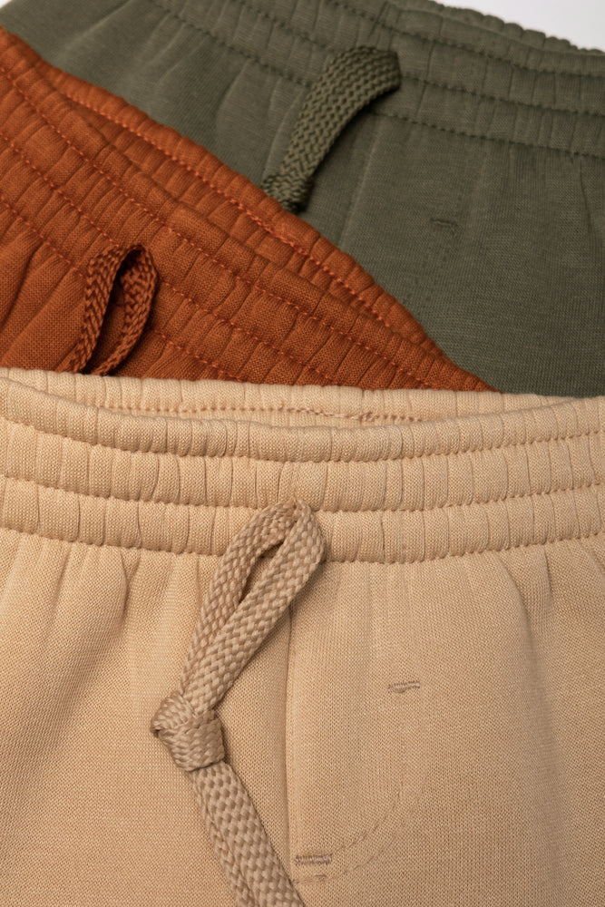 3 Pack Trackpants Natural & Green