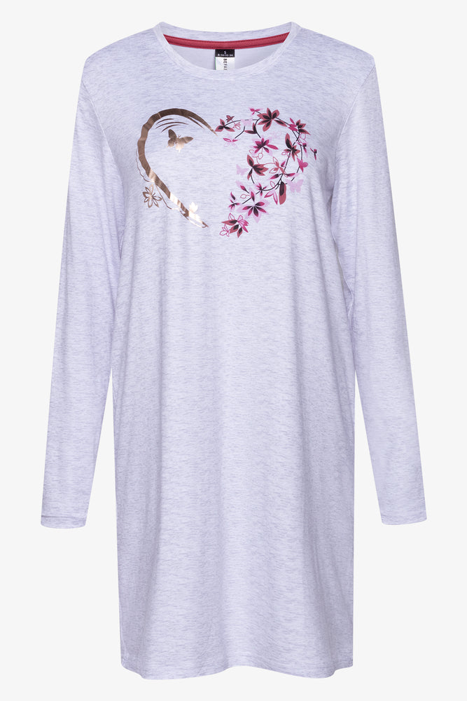 2 Pack Butterfly Sleepshirts Grey (1)
