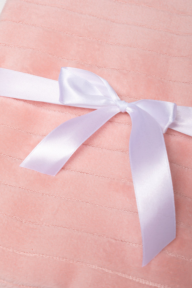 Rib Waffle Blanket Pink