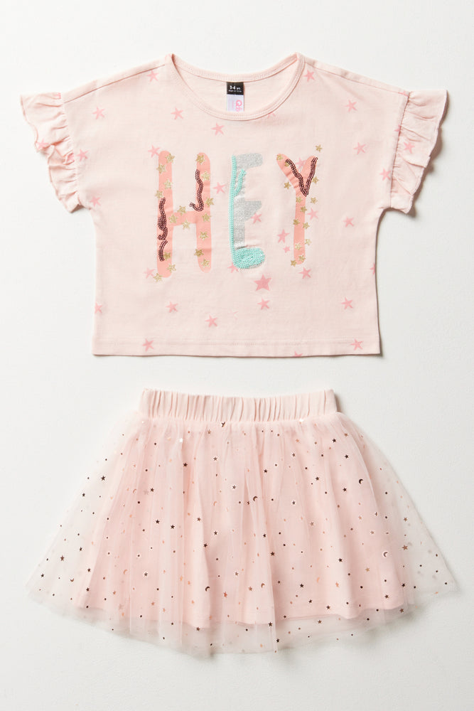 Tutu Skirt Set Pink