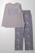 Long Sleeve Pyjama Grey