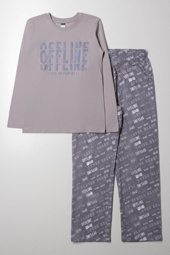 Long Sleeve Pyjama Grey