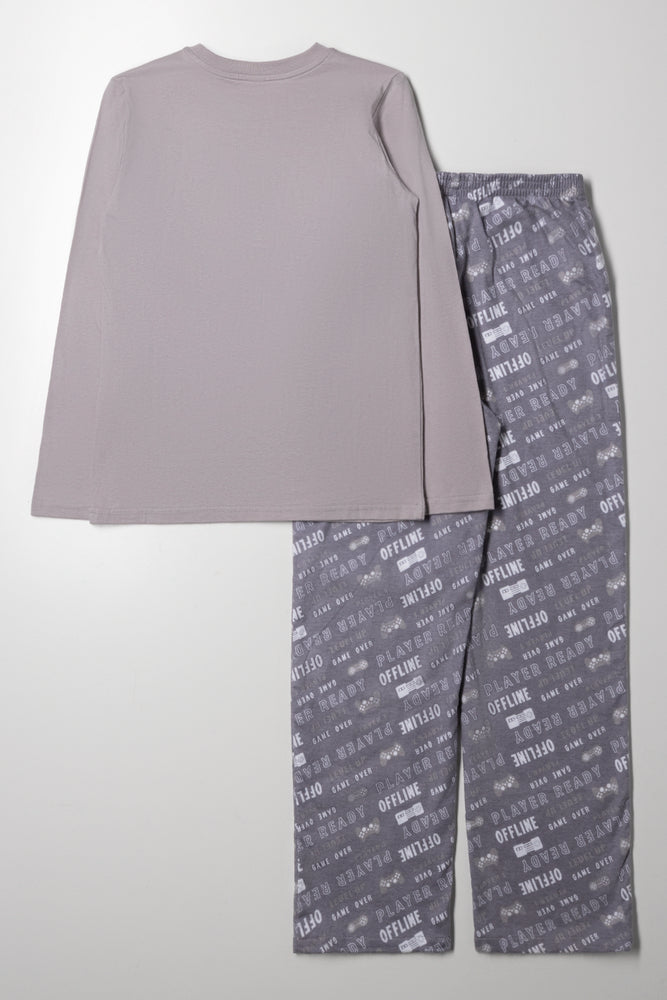 Long Sleeve Pyjama Grey (3)