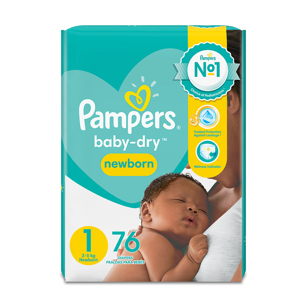 Pampers Size 1 Dry Nappies 76 (2)