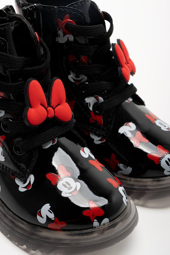 Minnie Mouse Light Up Boots Black (2)