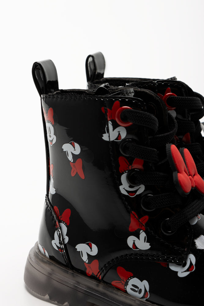 Minnie Mouse Light Up Boots Black (3)