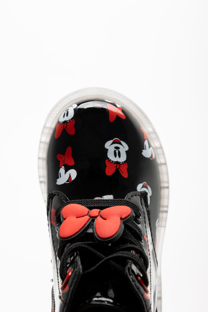 Minnie Mouse Light Up Boots Black (4)