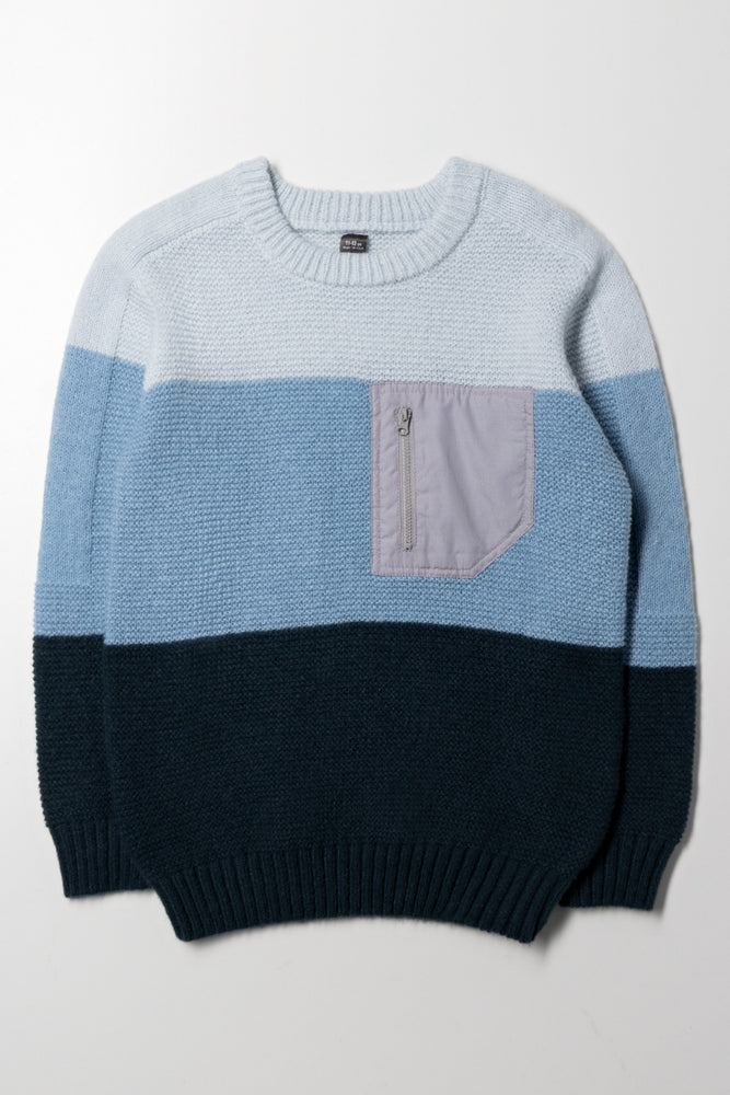 Colourblock Jersey Blue