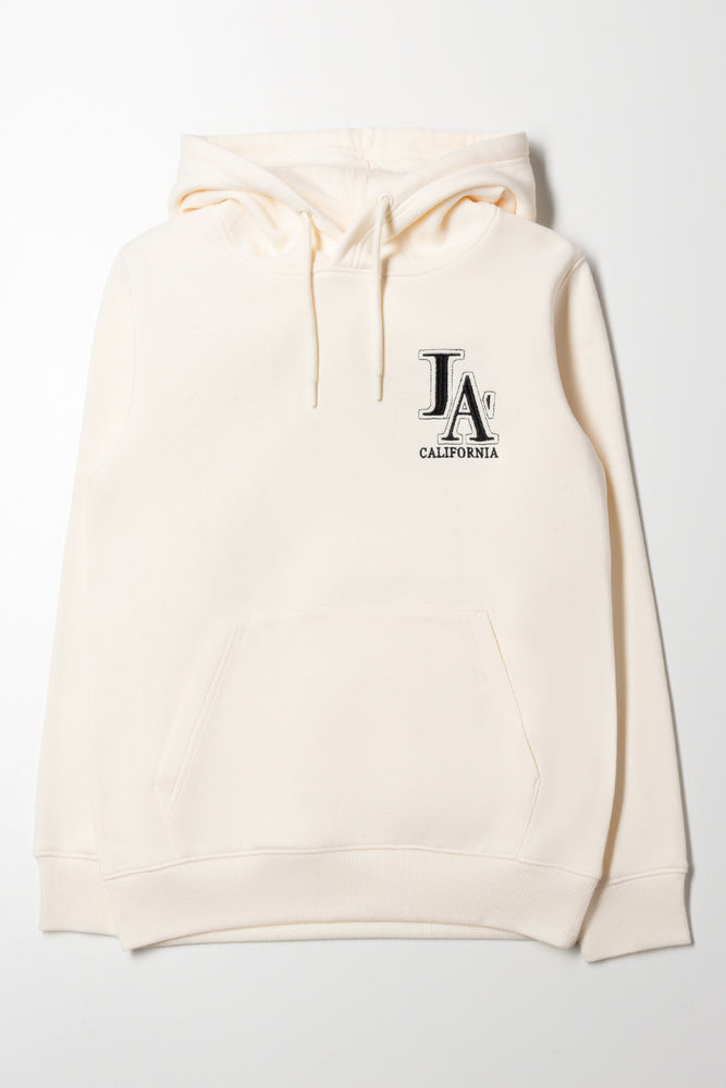 Hooded Tracktop Cream