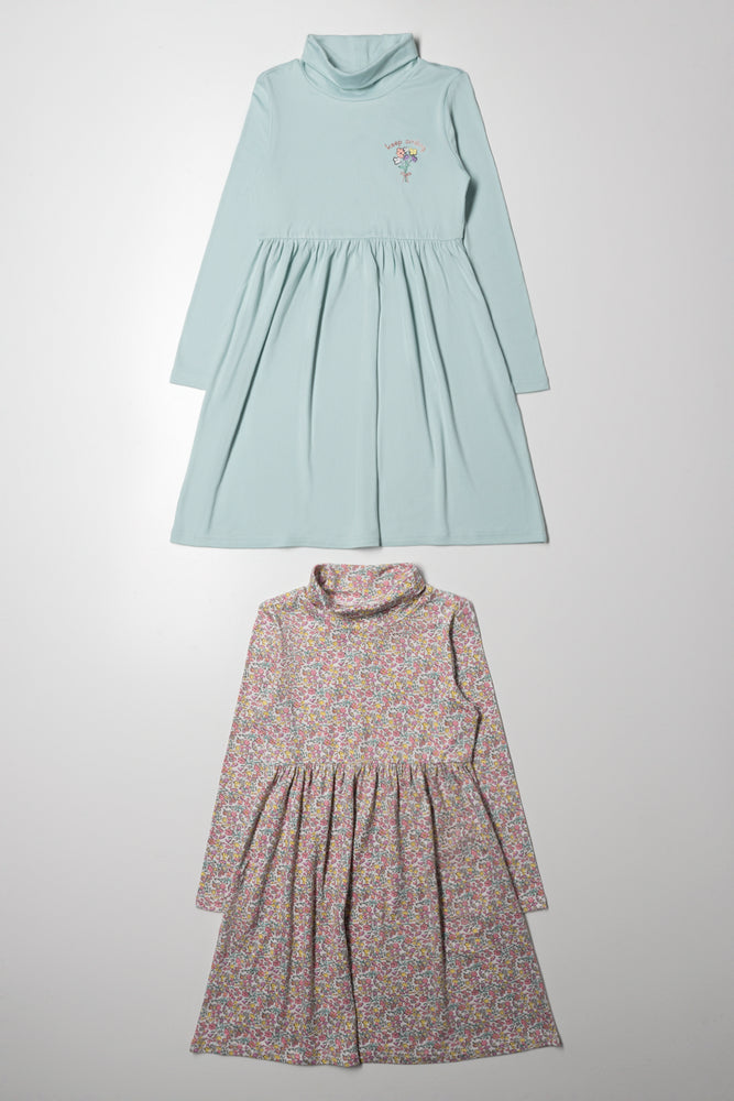 2 Pack Poloneck Dress Multi