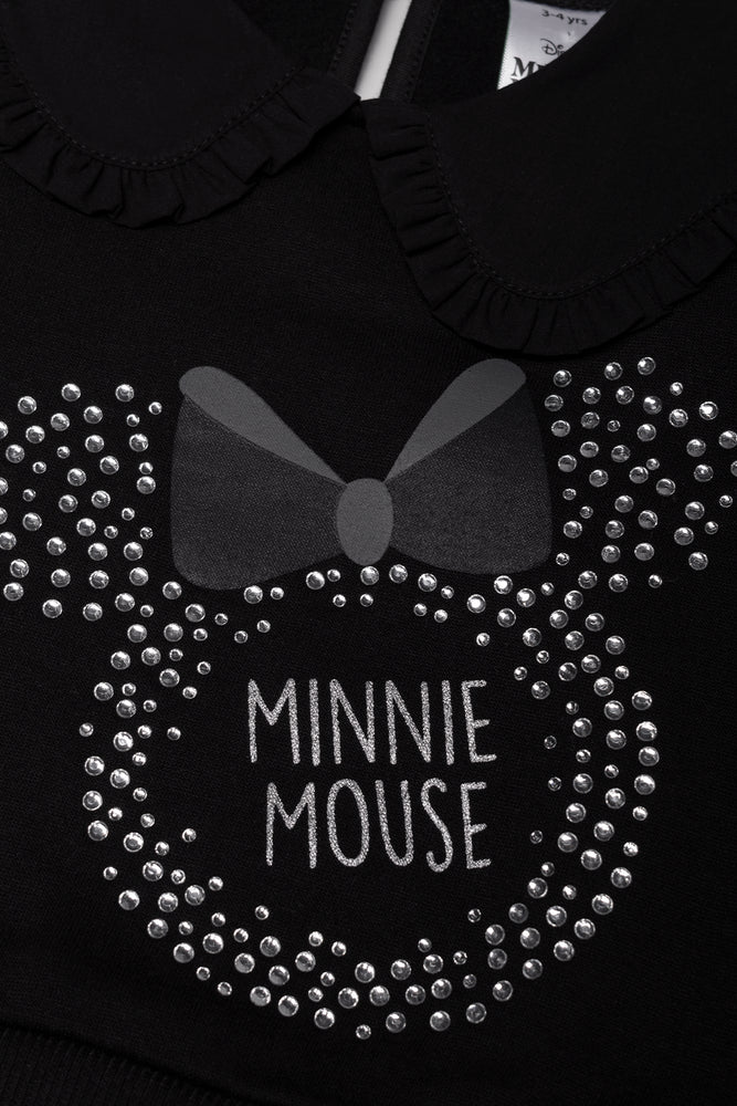 Minnie Mouse Tracktop And Skirt Set Black And Red