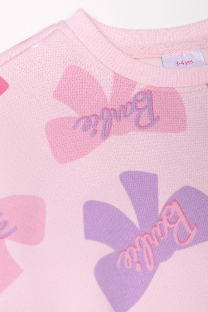 Barbie Tracktop And Leggings Set Pink And Lilac