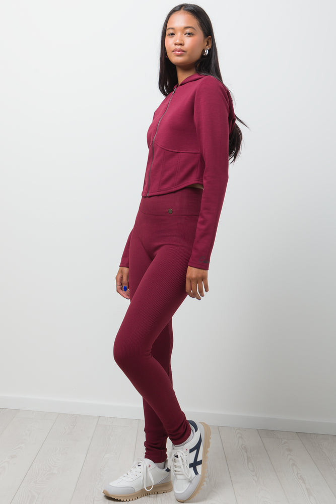 Corset Tracktop Burgundy