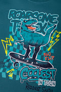 Dino 2 Pack Long Sleeve T-Shirt Blue (1)