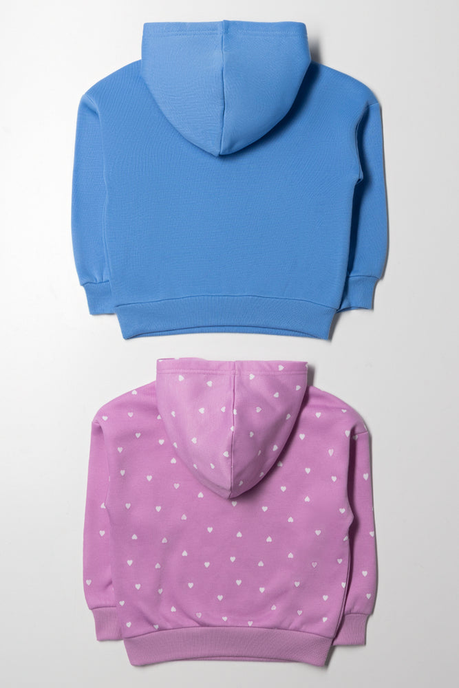 2 Pack Cool Cat Hoodies Blue And Pink (3)