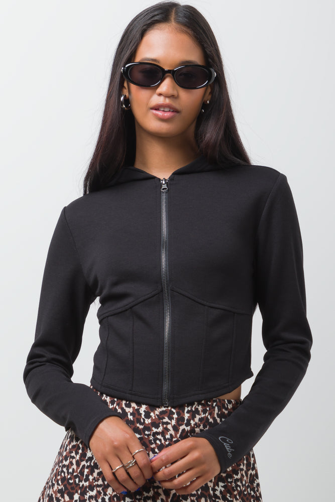 Corset Tracktop Black