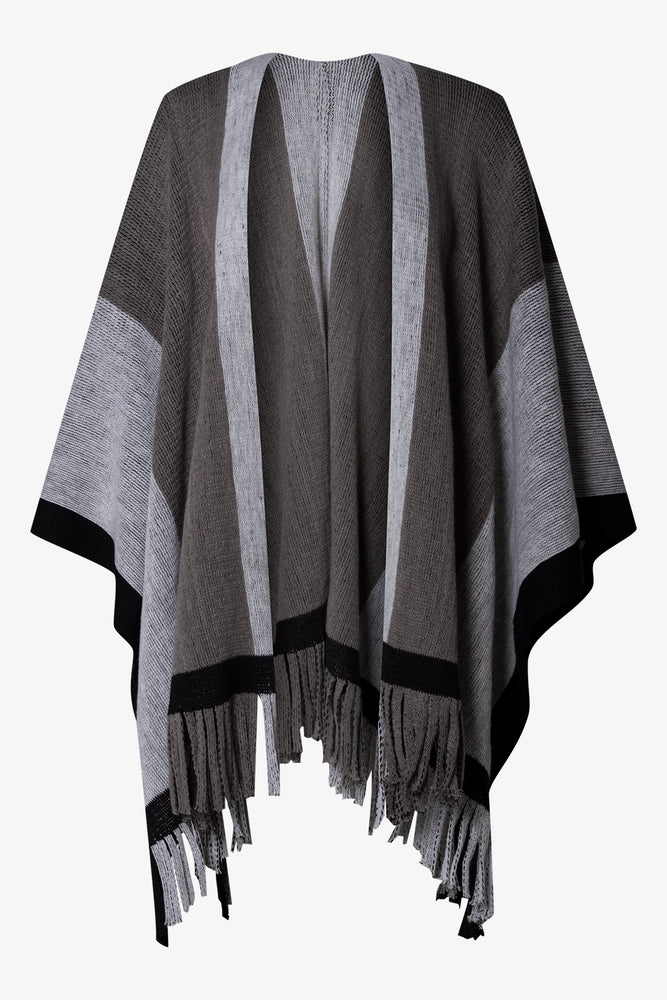 Stripe Shawl Grey